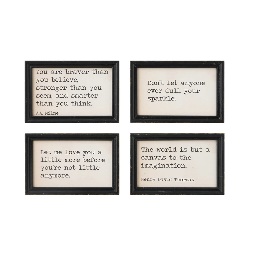 Wood Wall Decor w/ Quote