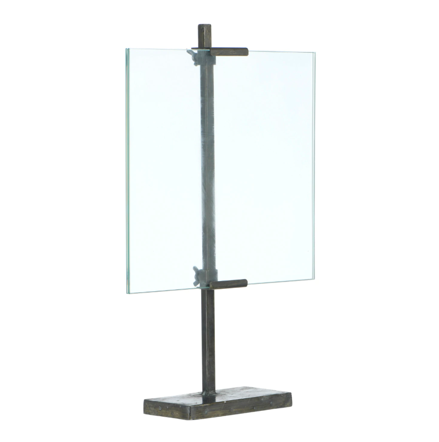 Metal & Glass Floating Photo Stand