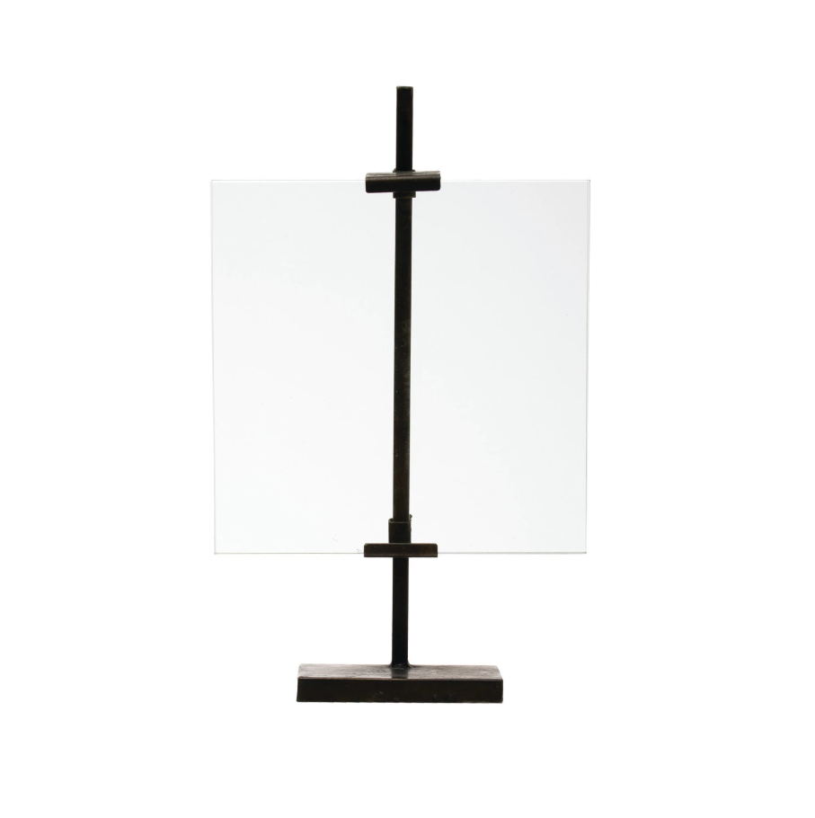 Metal & Glass Floating Photo Stand