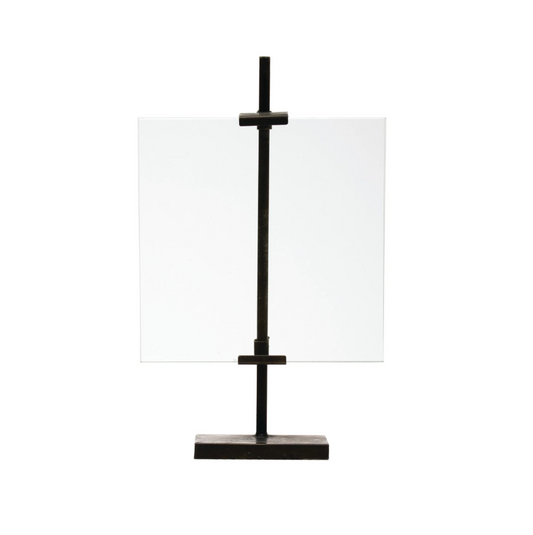Metal & Glass Floating Photo Stand