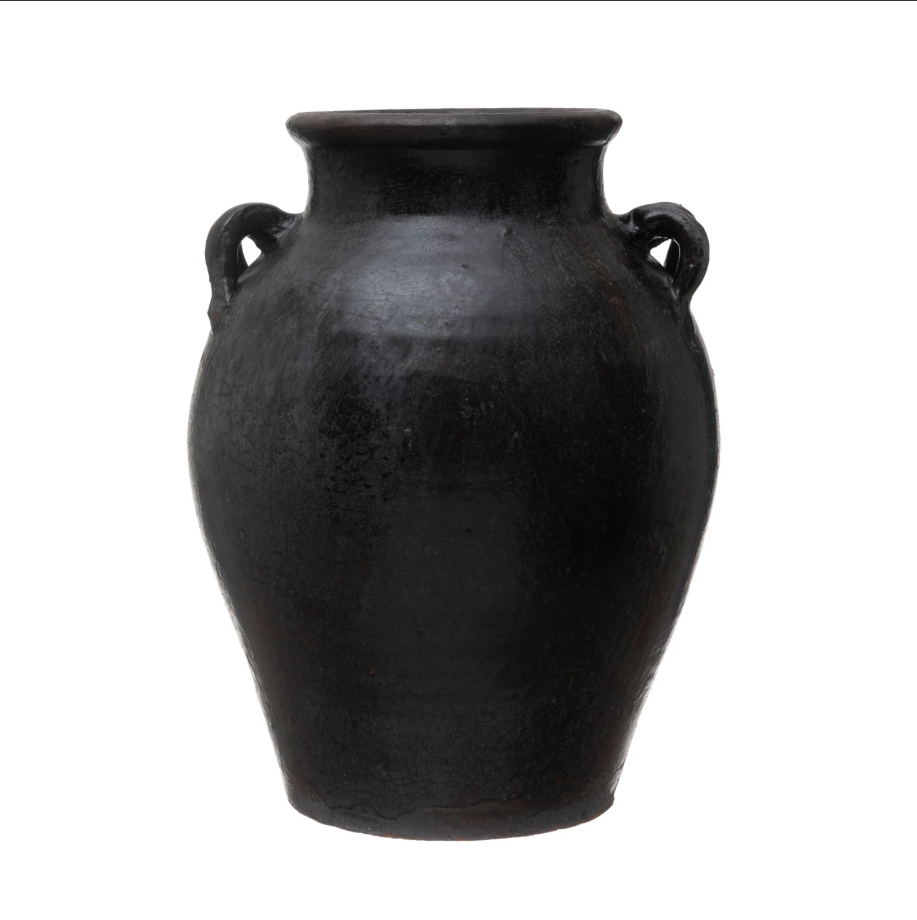 Found Decorative Clay Jar