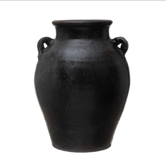 Found Decorative Clay Jar