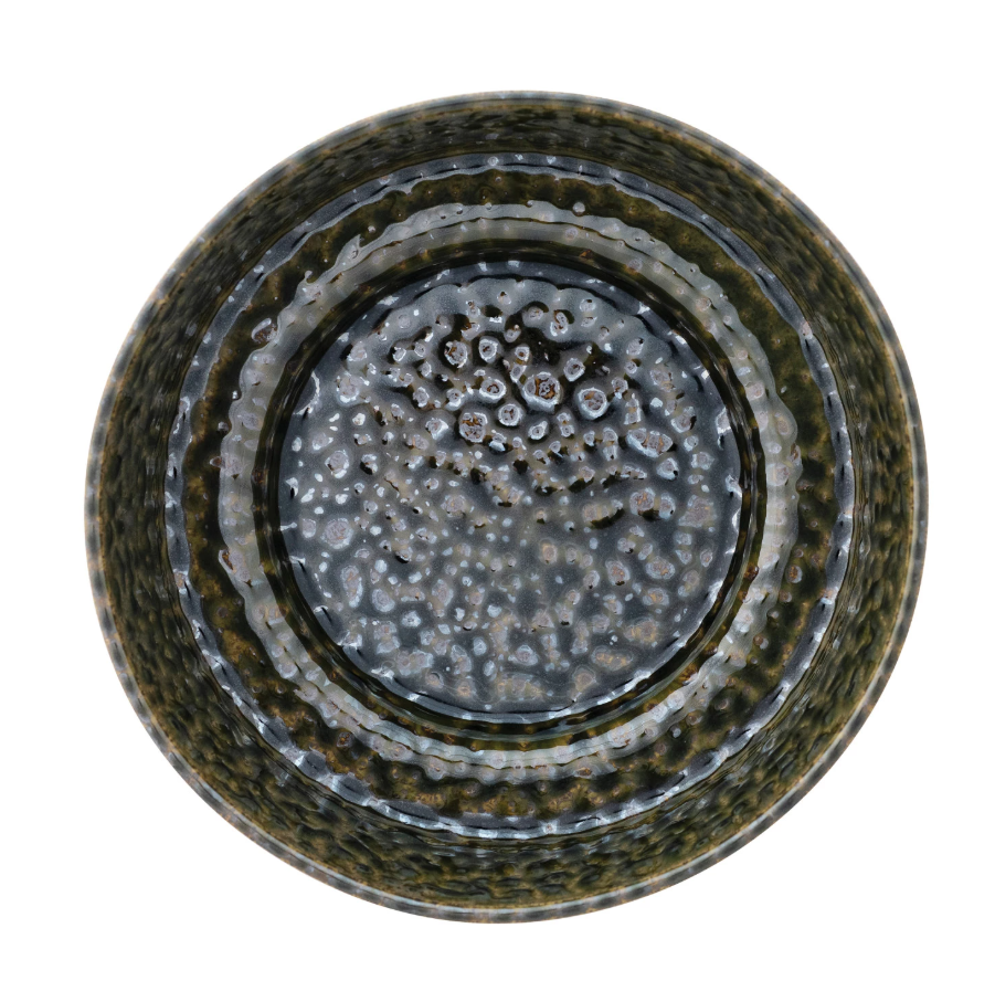 Green Stoneware Bowl