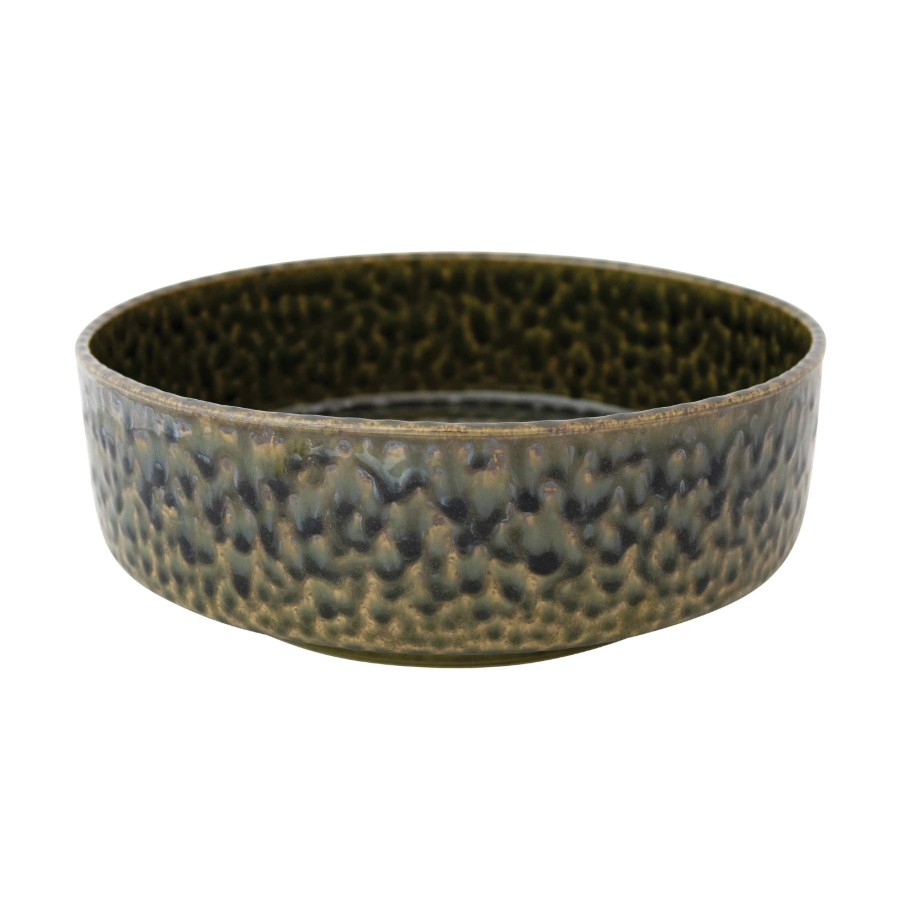 Green Stoneware Bowl