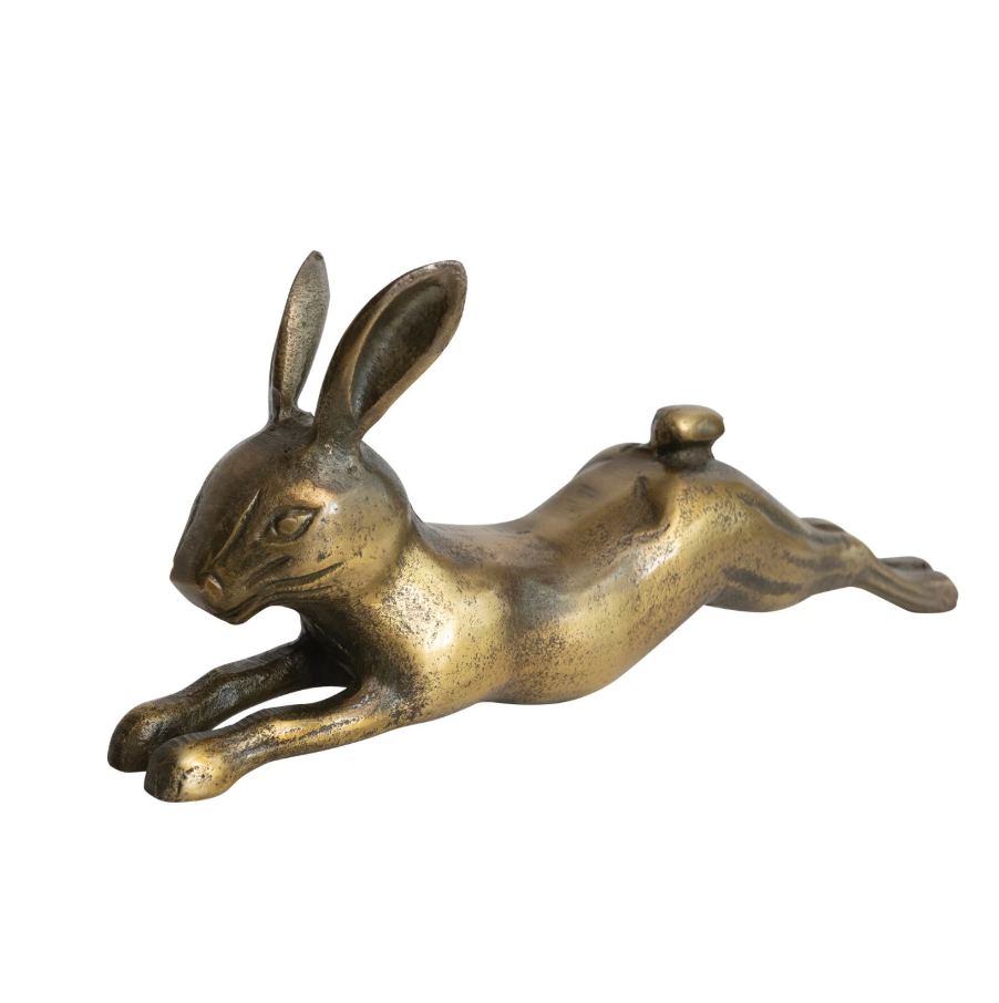 Antique Brass Rabbit