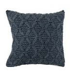 Woven Cotton Cable Knit Pillow