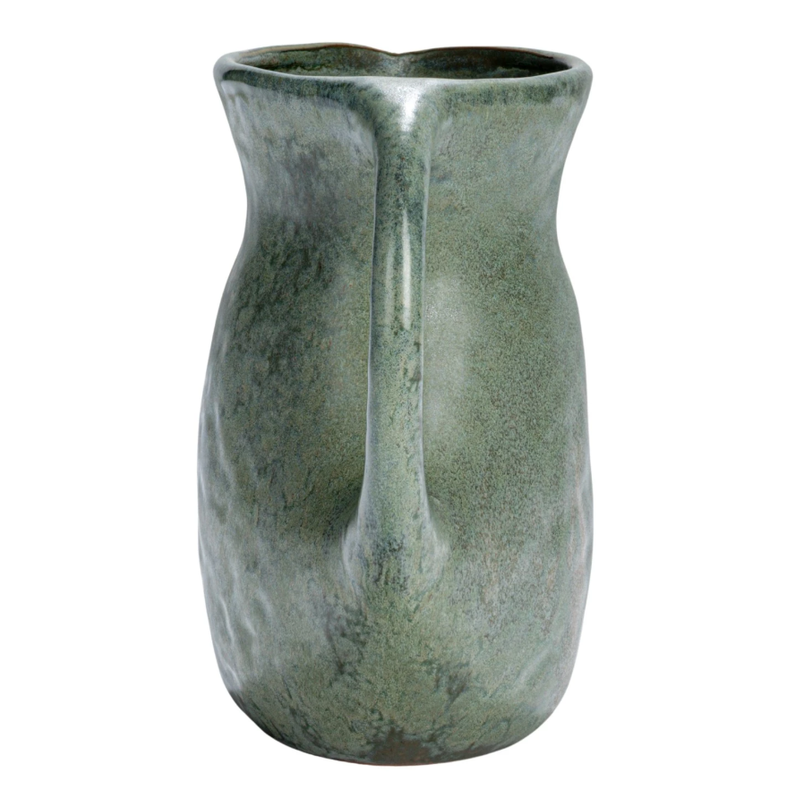 Matte Teal Stoneware Vase