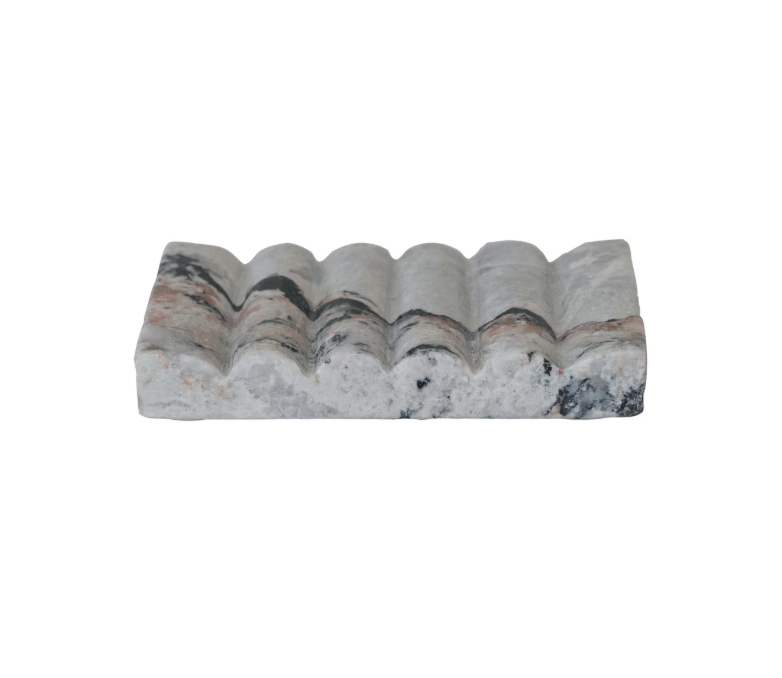 Carved Marble Soap Dish
