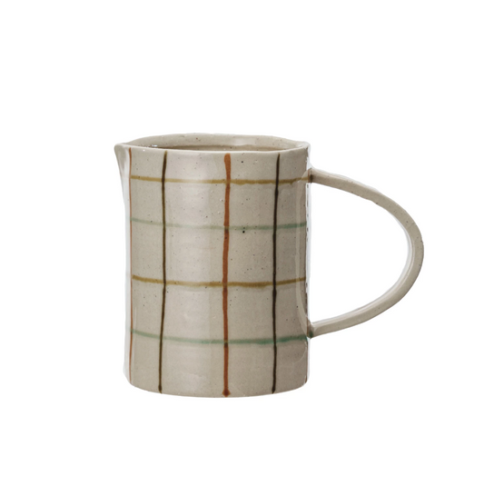 32oz Hand-Painted Stoneware Pitcher
