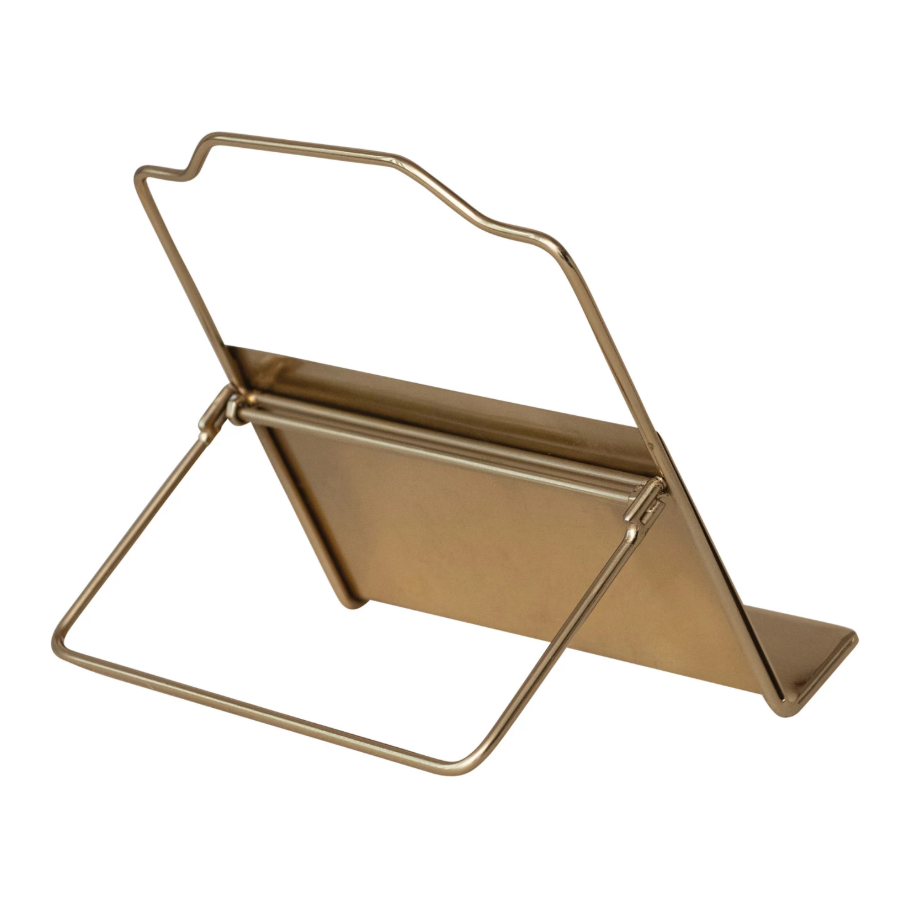 Gold Metal Standing/Foldable Book Holder