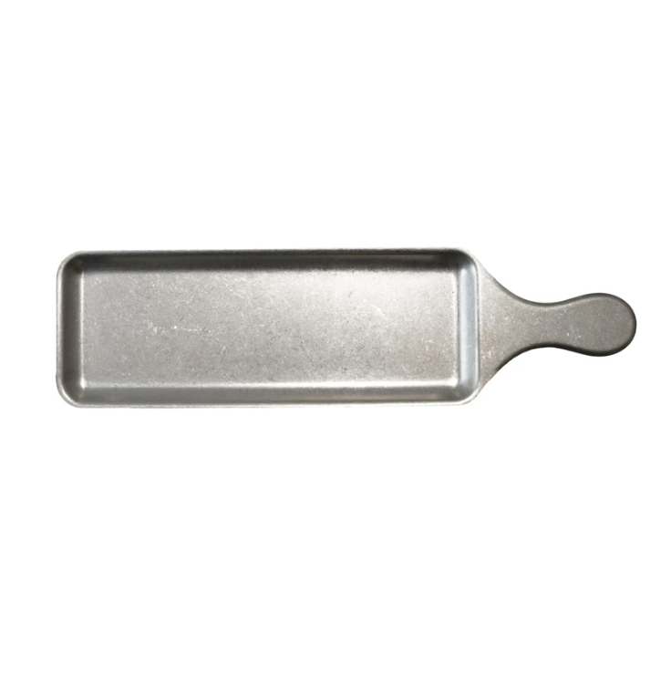 Brushed Pewter Stainless Steel Serving Tray