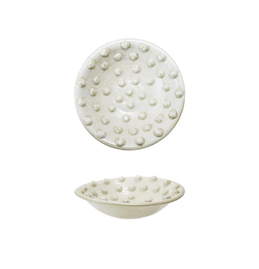 Handmade Terra-cotta Bowl w/ Dots