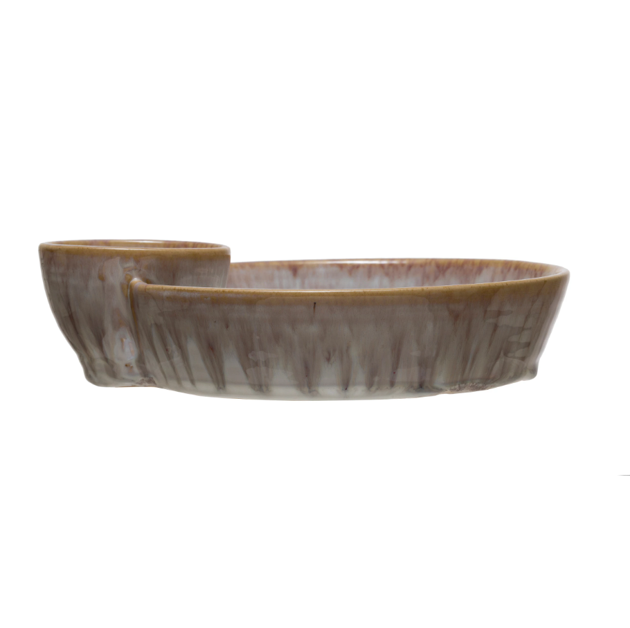 Cream Stoneware Serving Dish