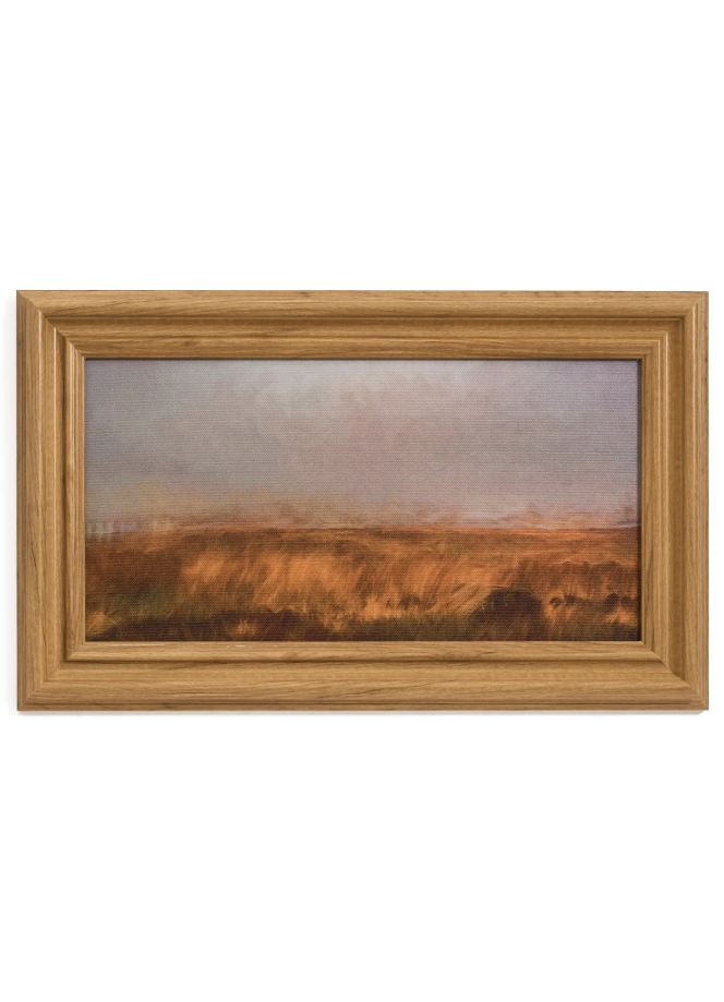 Framed Dry Fields on Canvas