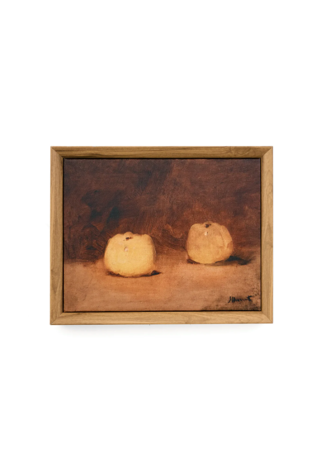 Framed Fruit on Canvas