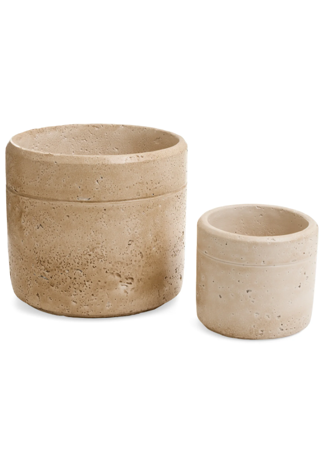 Cement Travertine Planter