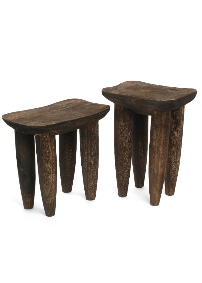 Ebony SENUFO Tall Stool