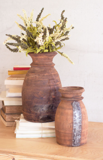 Mango Wood Urn - LG