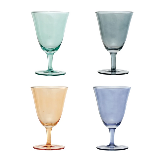 8oz Wine Glass - BLUE