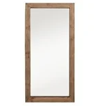 Carved Reclaimed Wood Wall Mirror