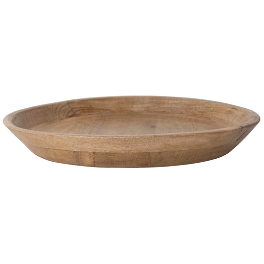 19.5" RND Mango Wood Tray
