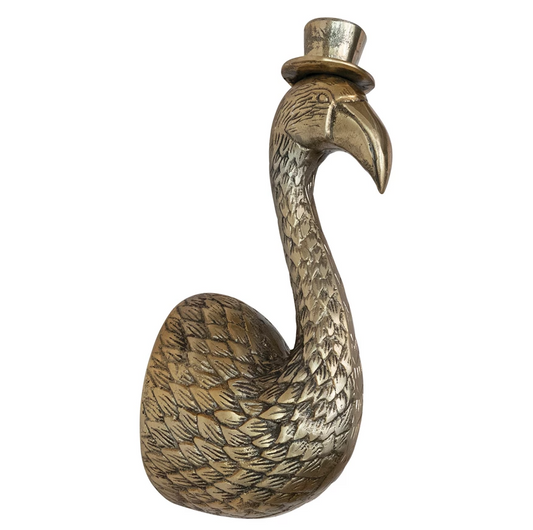 Antique Brass Flamingo Head