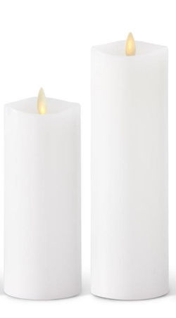 8" Luminara Slim Pillar - WHITE