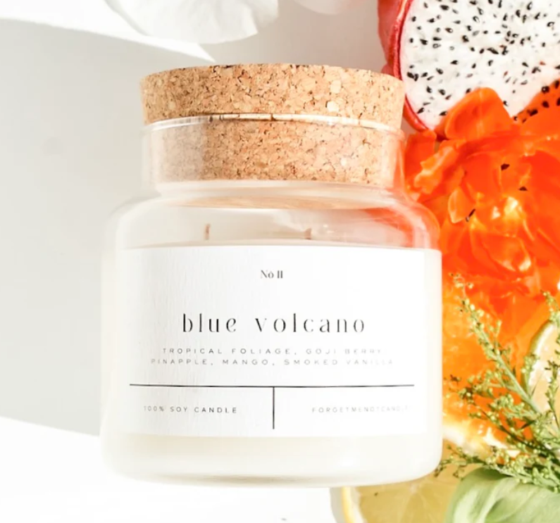 22oz Blue Volcano Candle