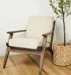 Wood Framed Accent Chair
