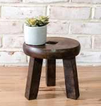 8" Mango Wood RND Pedestal