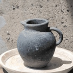 Charcoal Pitcher Vase