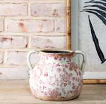 Red Heritage Vase w/ Handles