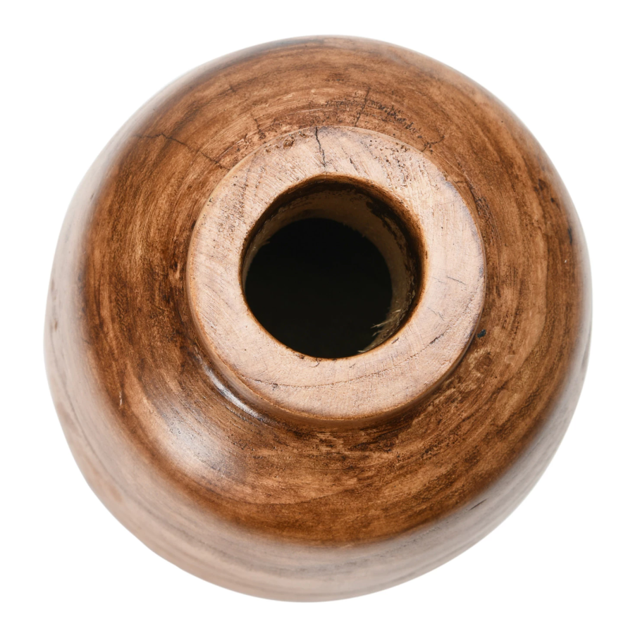 Paulownia Wood Vase - Walnut