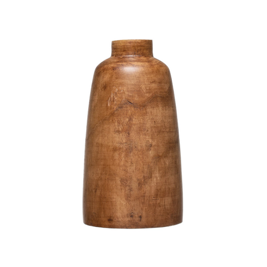 Paulownia Wood Vase - Walnut