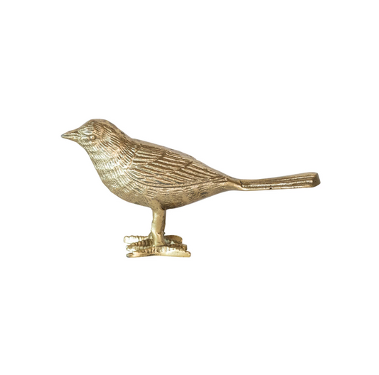 Gold Cast Aluminum Bird