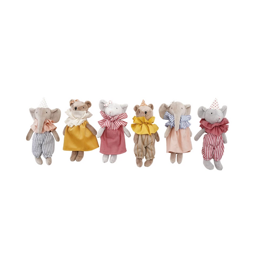Plush Ruffle Collar Animals