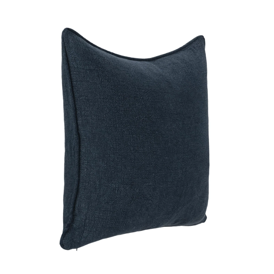 22" Bedford Linen Pillow - Indigo