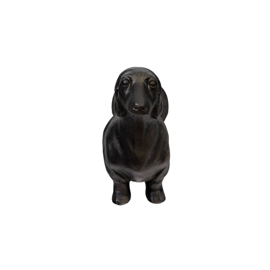 Resin Dog Paper Towel Holder, Cast Iron Finish