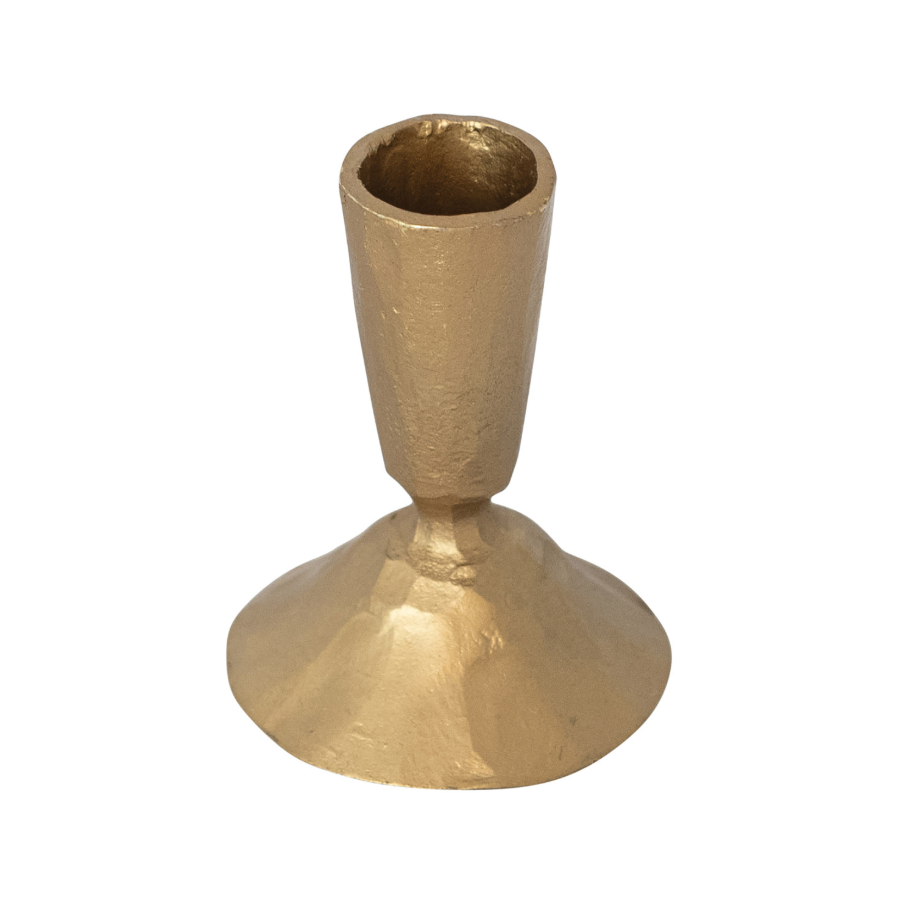 Antique Brass Hand-Forged Iron Mini Taper Holder