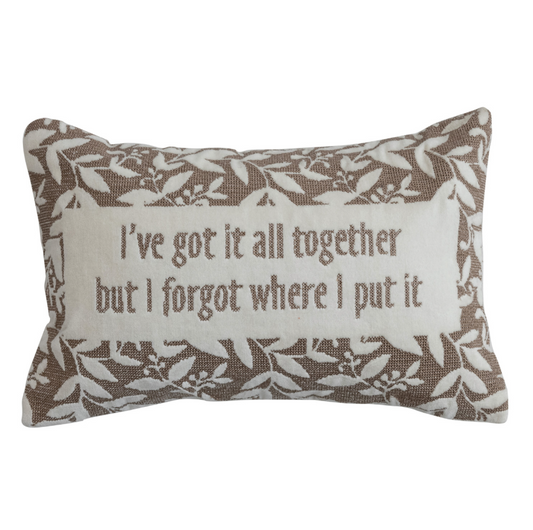 GOT IT TOGETHER - Velvet Lumbar Pillow