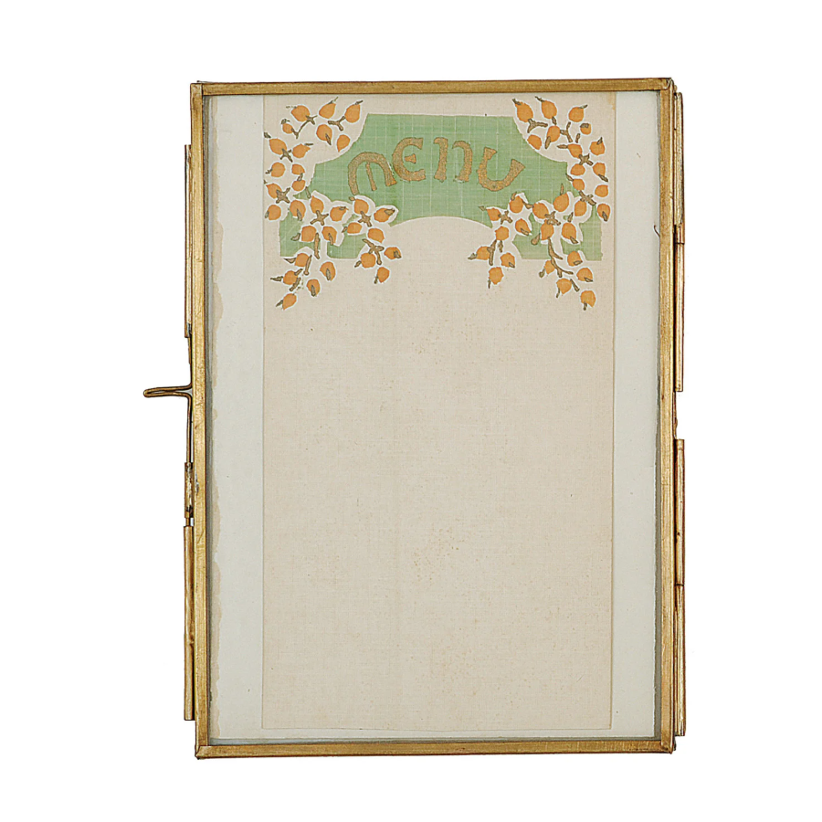 5x7 Brass + Glass Photo Frame