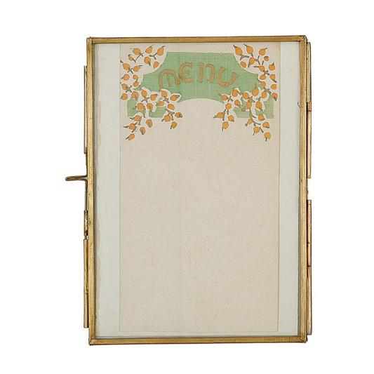 5x7 Brass + Glass Photo Frame