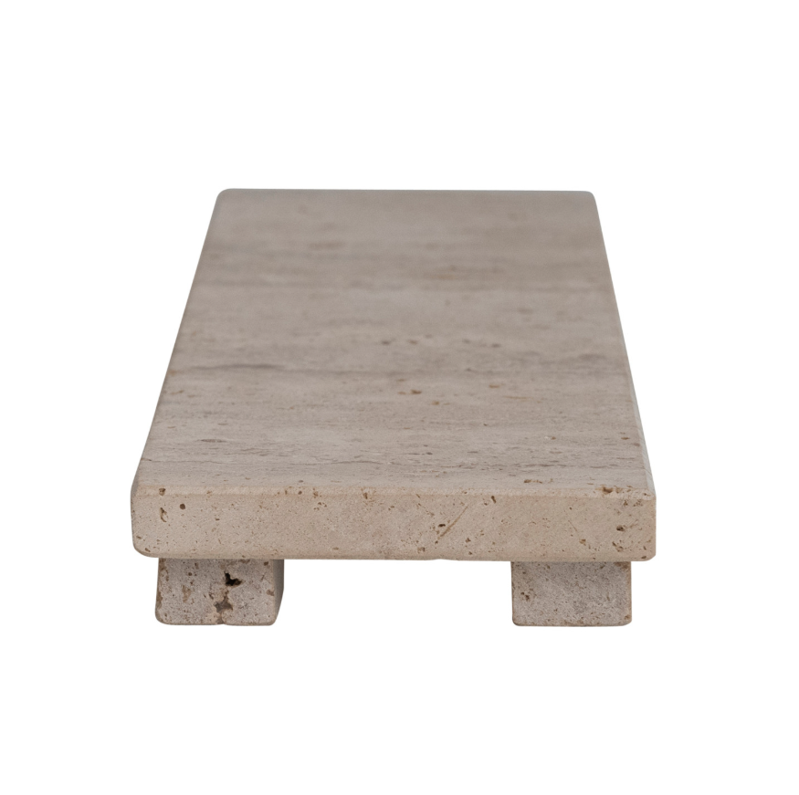 Travertine Footed Serving Board