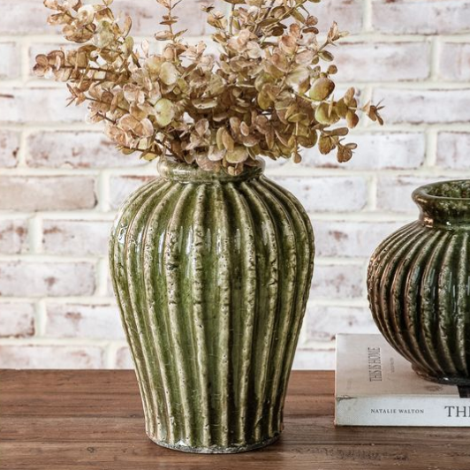Green Ridge Terracotta Vase