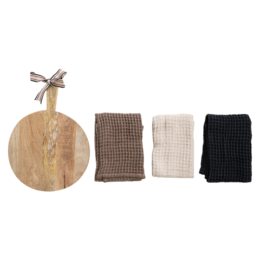 3 Towels + Board Set