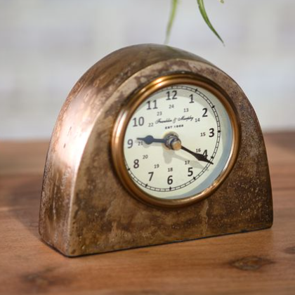 Antique Brass Clock