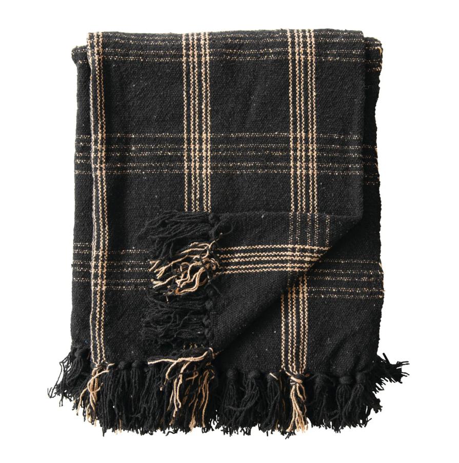 60x50 Woven Throw w/ Fringe