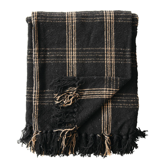 60x50 Woven Throw w/ Fringe