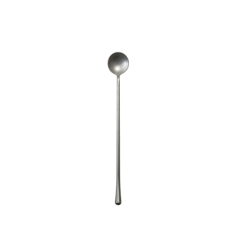 Brushed Pewter Cocktail Spoon