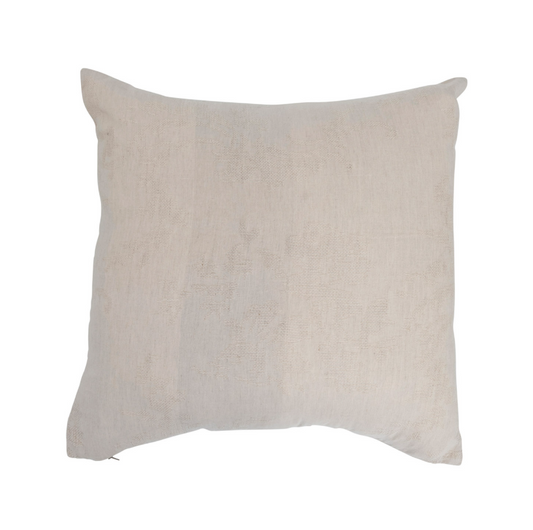28" Woven Jacquard Pillow